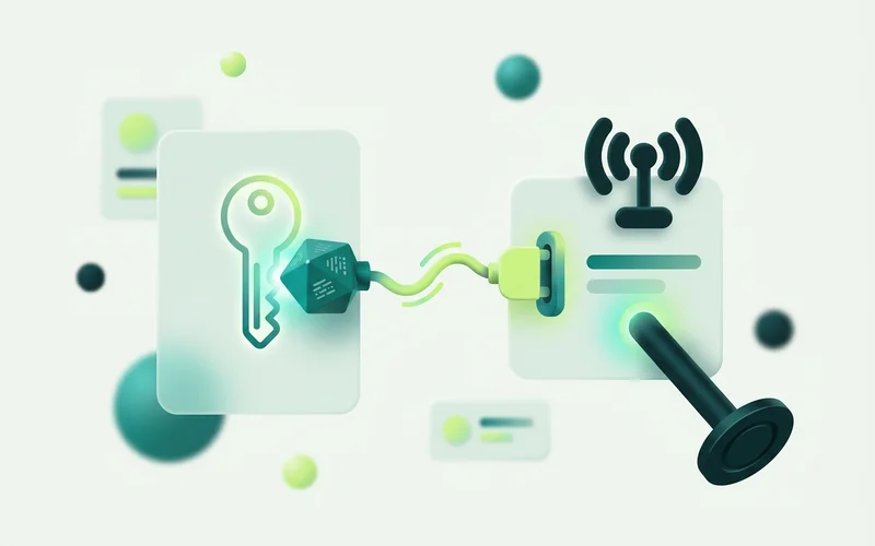 Key testing and a grounding probe validating a provider connection