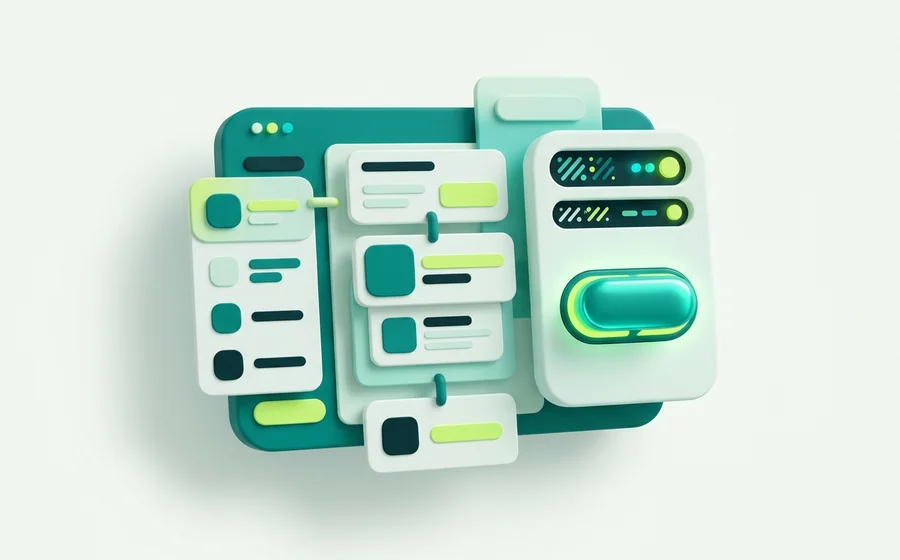 A provider and model selection panel with a key test button and status indicator
